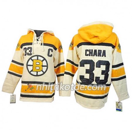 Boston Bruins Zdeno Chara 33 Cream Sawyer Hooded Sweatshirt - Herren